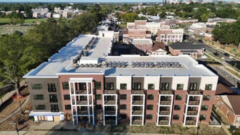 Creighton Renaissance apartments aerial drone photo