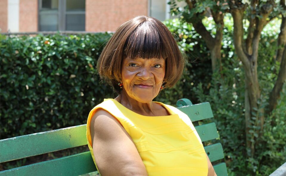 RRHA resident, woman with yellow dress