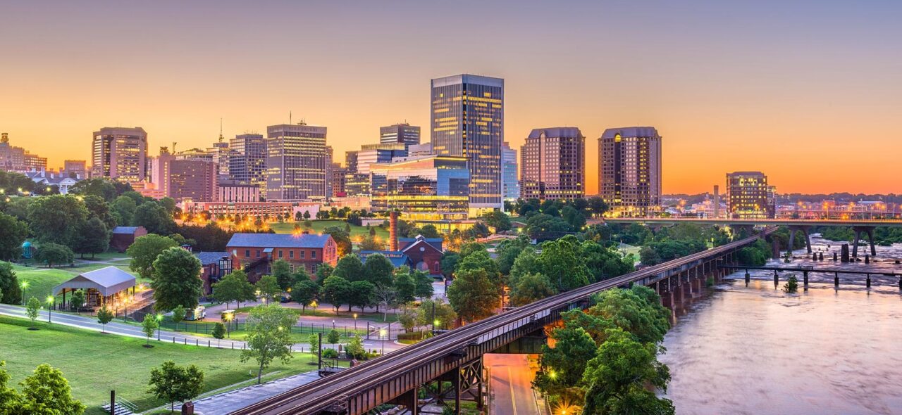 Richmond, Virginia (RVA) development skyline