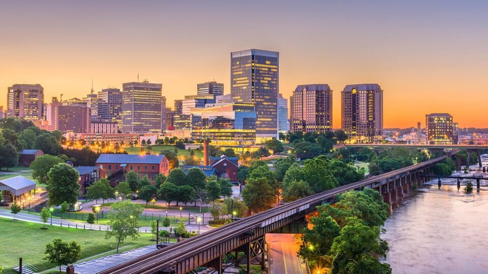 Richmond, Virginia (RVA) development skyline