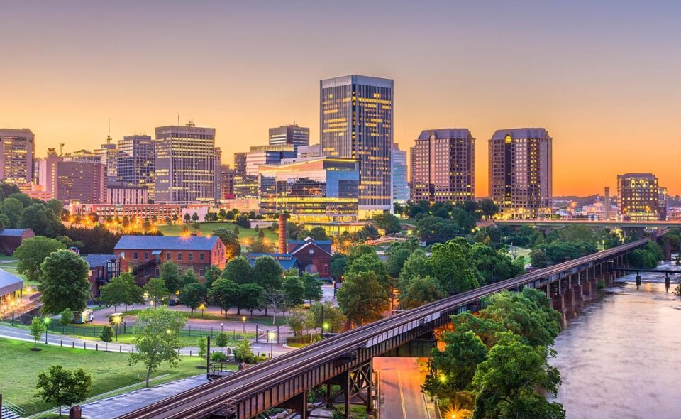 Richmond, Virginia (RVA) development skyline