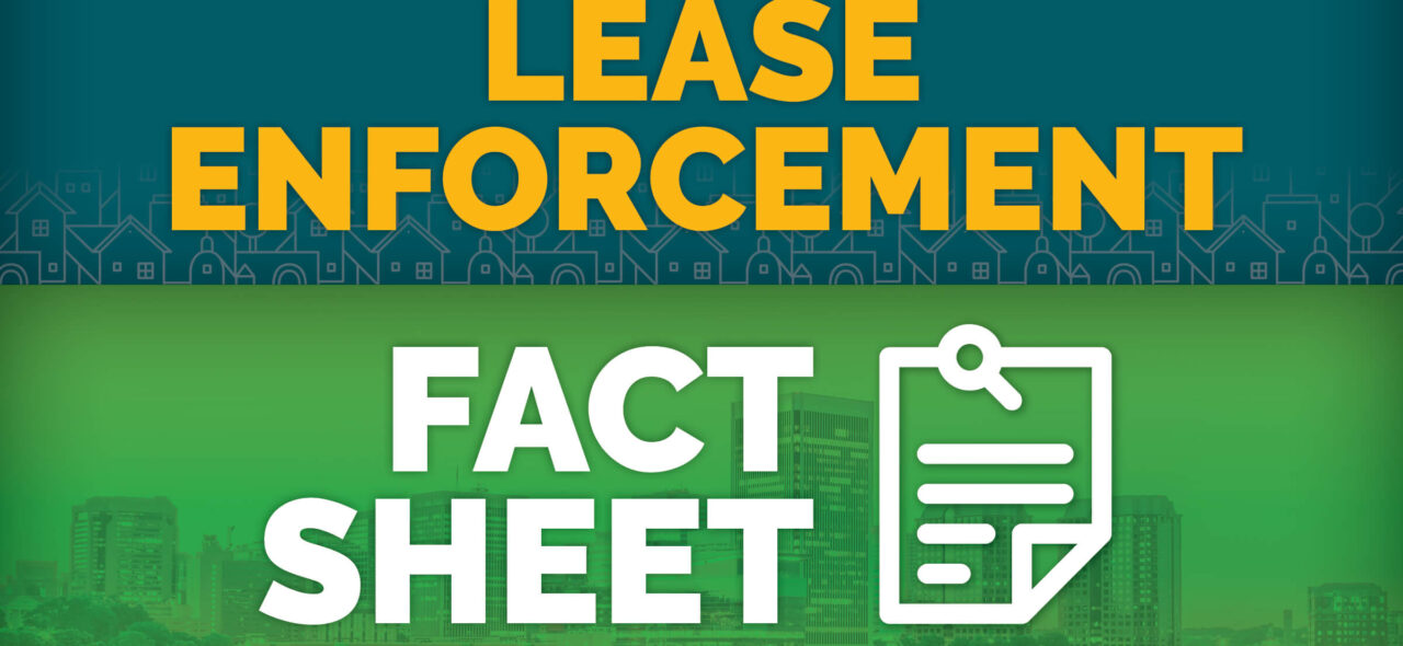 RRHA's lease enforcement fact sheet