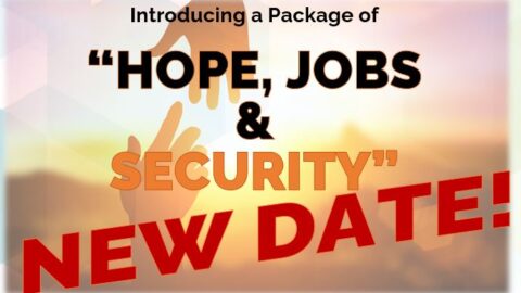 Hope Jobs & Security package media announcement