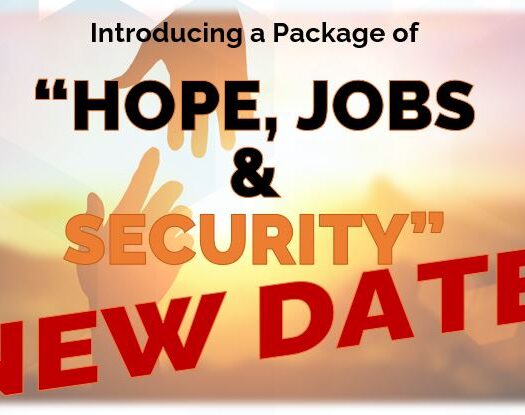 Hope Jobs & Security package media announcement