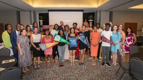 2023 Scholarship recipients and presenters group photo