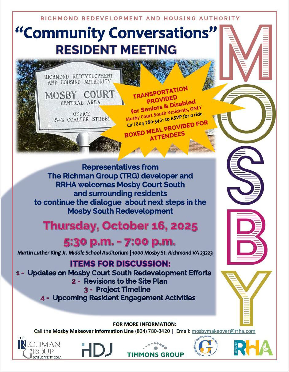 Flyer for Mosby South event on 10/16/25