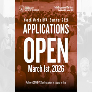 a Flyer for the Youth Works RVA: Summer 2026 applications