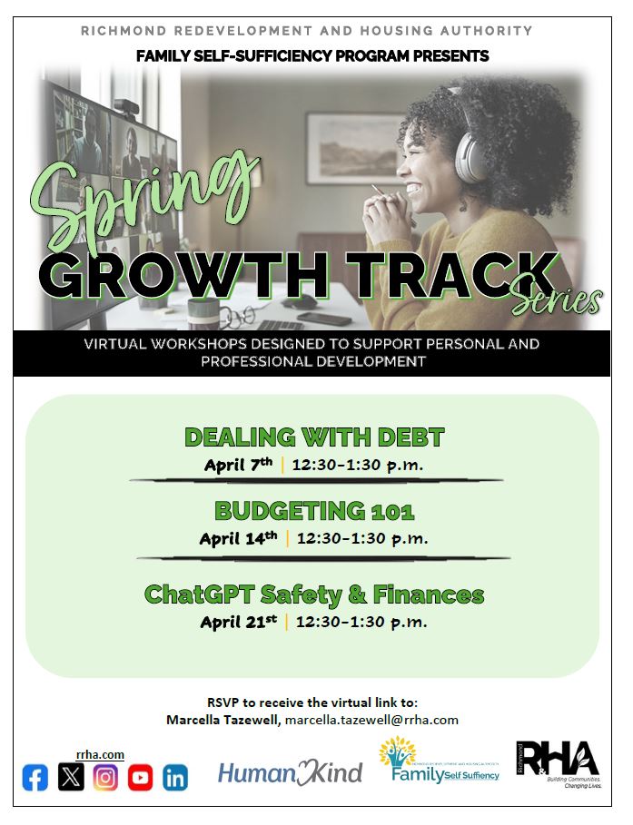 Spring growth track series poster