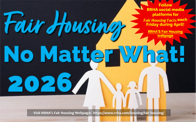 A designed image reading "Fair Housing No Matter What! 2026"