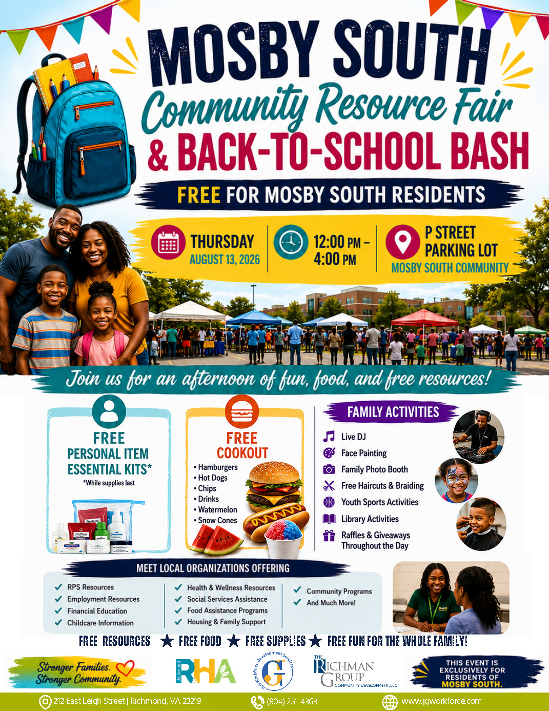 Mosby South Community Resource Fair flyer